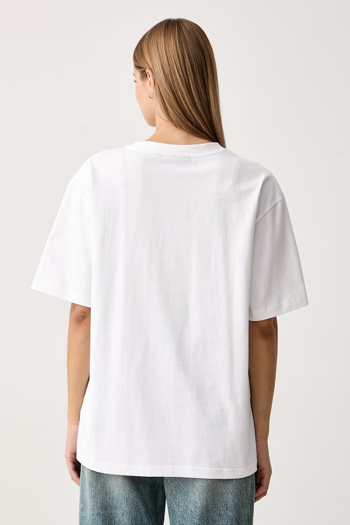 Odzież Rains T-shirt bawełniany Classic T-shirt Cubes 41550.09 biały