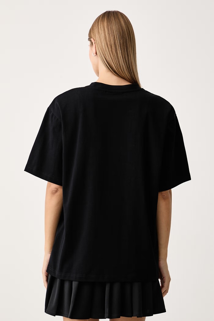 Odzież Rains T-shirt bawełniany Classic T-shirt Cubes 41550.01 czarny