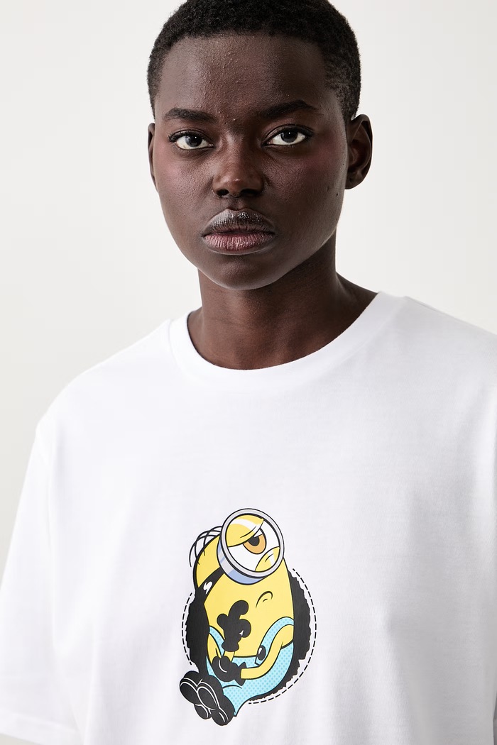 Converse T-shirt bawełniany x Minions & Monsters biały CVM6T226