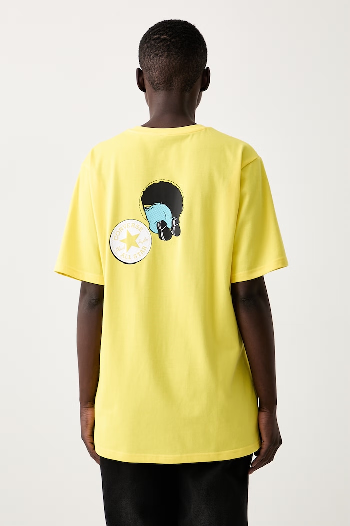 Odzież Converse T-shirt bawełniany x Minions & Monsters CVM6T226 żółty