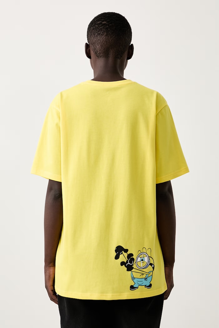 Odzież Converse T-shirt bawełniany x Minions & Monsters CVM6T225 żółty