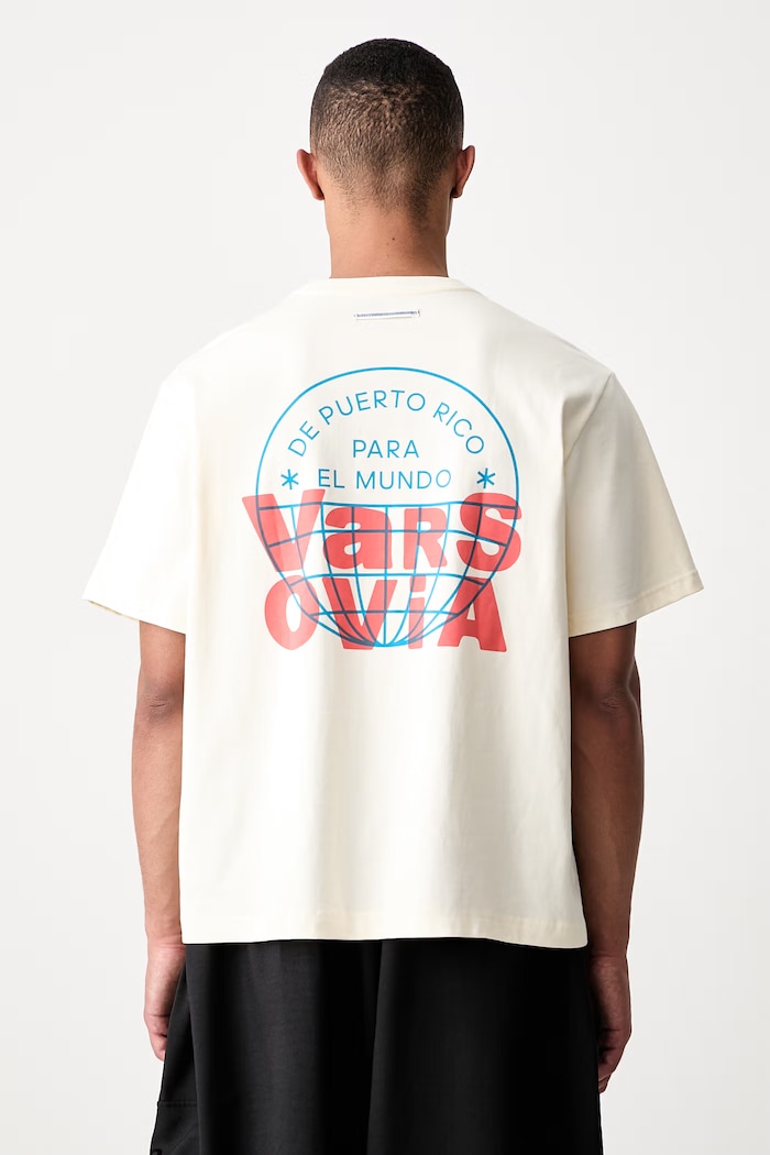 adidas Originals DTMF Bad Bunny Heavyweight Merch tricou din bumbac bej KW8113