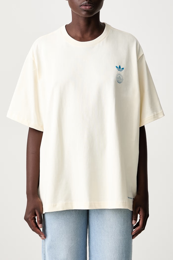 adidas Originals DTMF Bad Bunny Heavyweight Merch T-shirt bawełniany KW8113 beżowy
