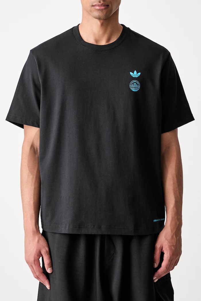 adidas Originals DTMF Bad Bunny Heavyweight Merch tricou din bumbac KW8112 negru