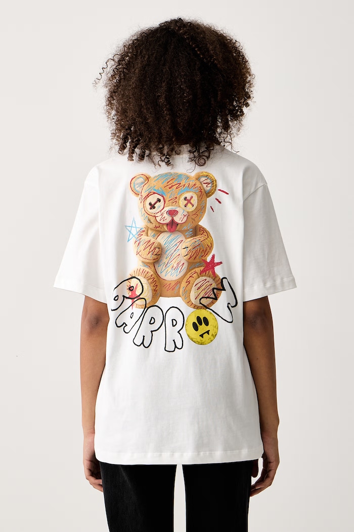 Barrow T-shirt bawełniany biały F6BWUATH048