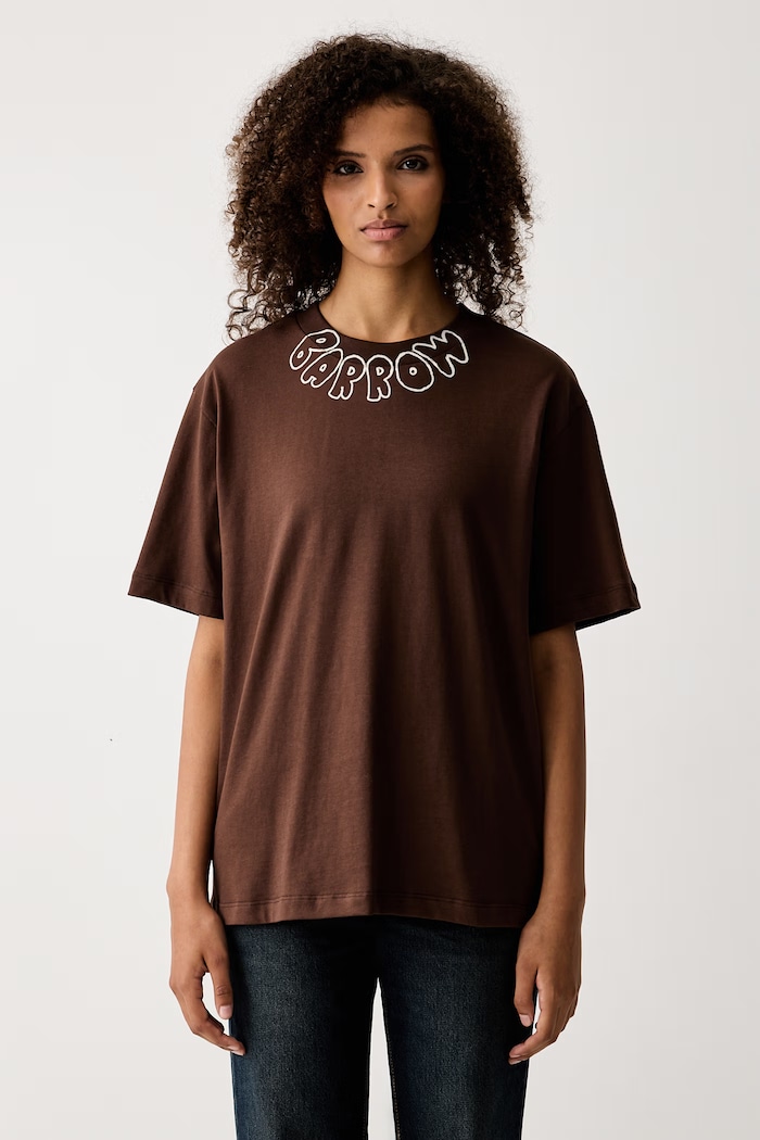 Barrow T-shirt pamut barna F6BWUATH048