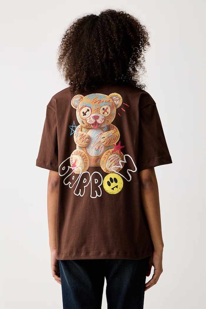 Ruházat Barrow T-shirt pamut F6BWUATH048 barna