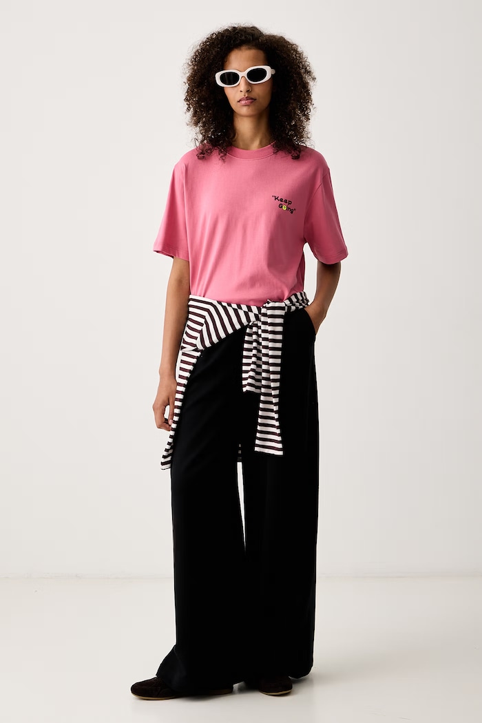 Barrow T-shirt pamut F6BWUATH042 rózsaszín AW26
