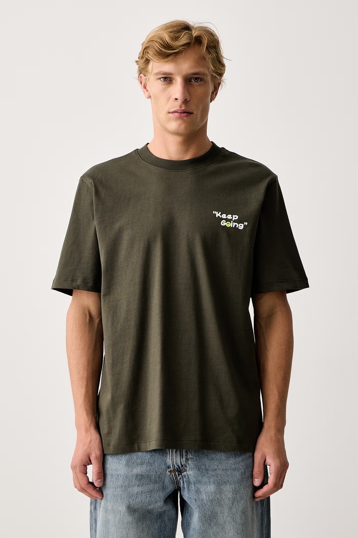 Odzież Barrow T-shirt bawełniany F6BWUATH042 zielony