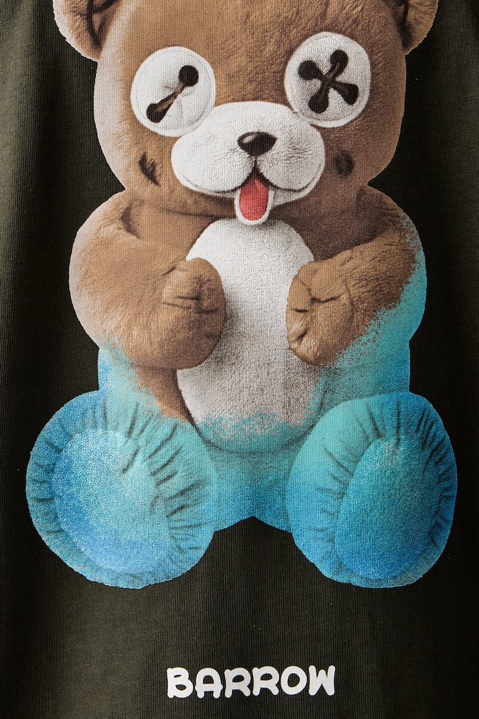 T-shirt pamut Barrow zöld F6BWUATH042