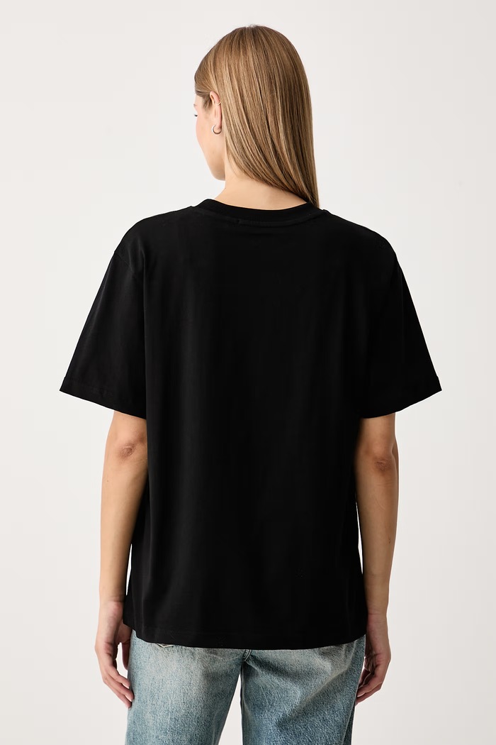 Odzież Barrow T-shirt bawełniany F6BWUATH041 czarny