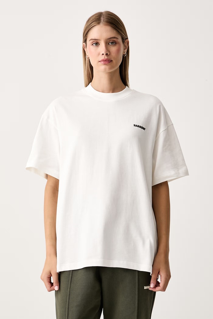 Barrow T-shirt bawełniany biały F6BWUATH019