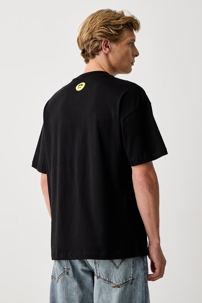 Odzież Barrow T-shirt bawełniany F6BWUATH019 czarny