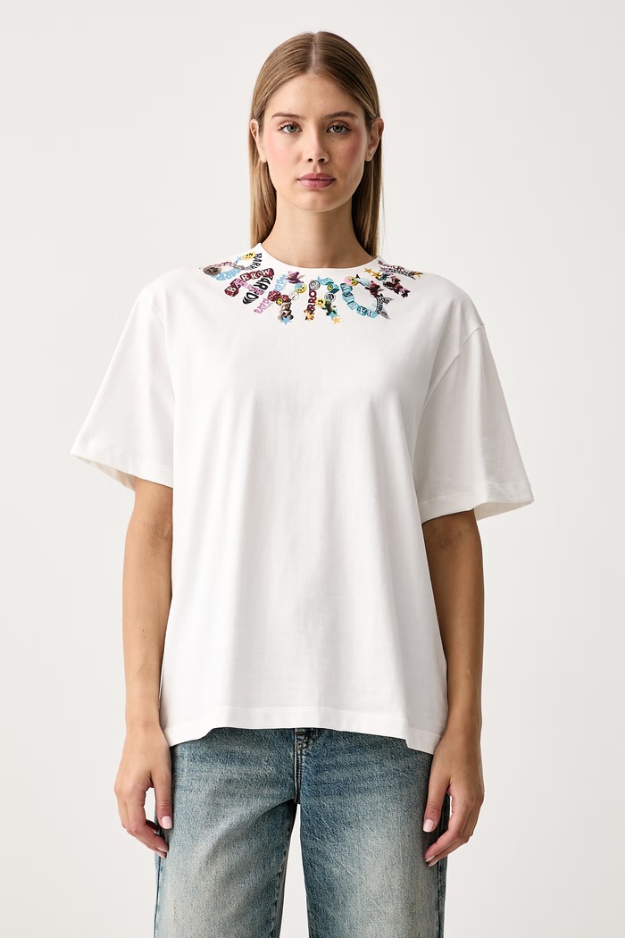 Barrow T-shirt bawełniany biały F6BWUATH014