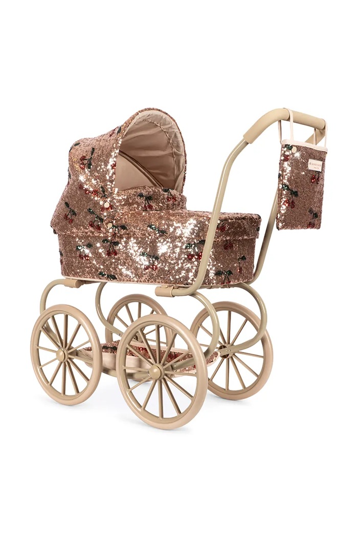 Konges Sløjd Wózek dla lalek dziecięcy SPARKLY MINNIE DOLL PRAM KS106606.9BY2 różowy AW26