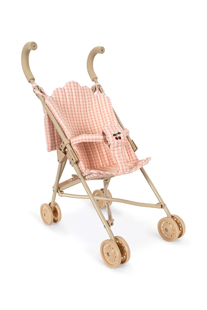 Konges Sløjd Zestaw zabawek dziecięcych POPPY DOLL STROLLER SET KS106579.9BY2 beżowy AW26