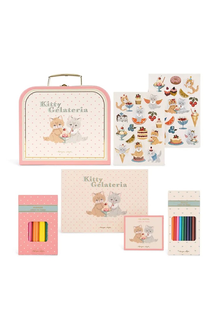 Konges Sløjd Zestaw zabawek dziecięcy LITTLE ARTIST SET różowy KS105449.9BY2