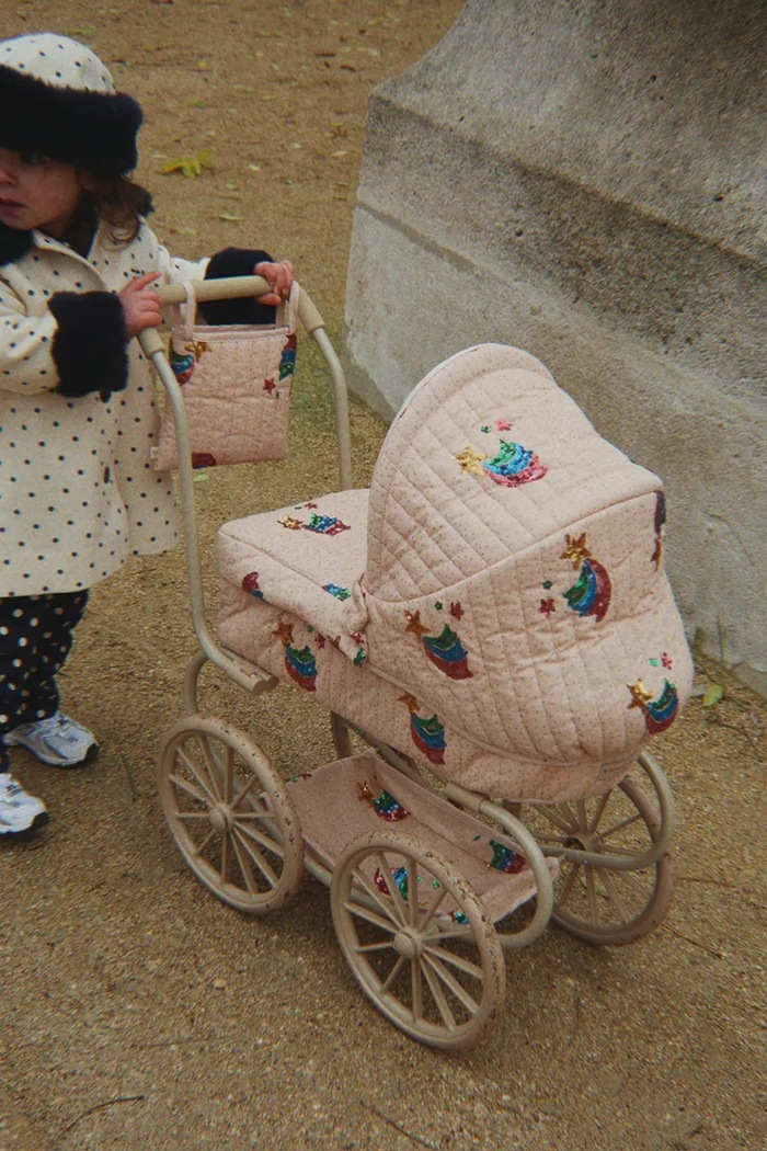 Konges Sløjd Καροτσάκι για κούκλες παιδικό MINNIE TULLE DOLL PRAM KS106300.9BY2