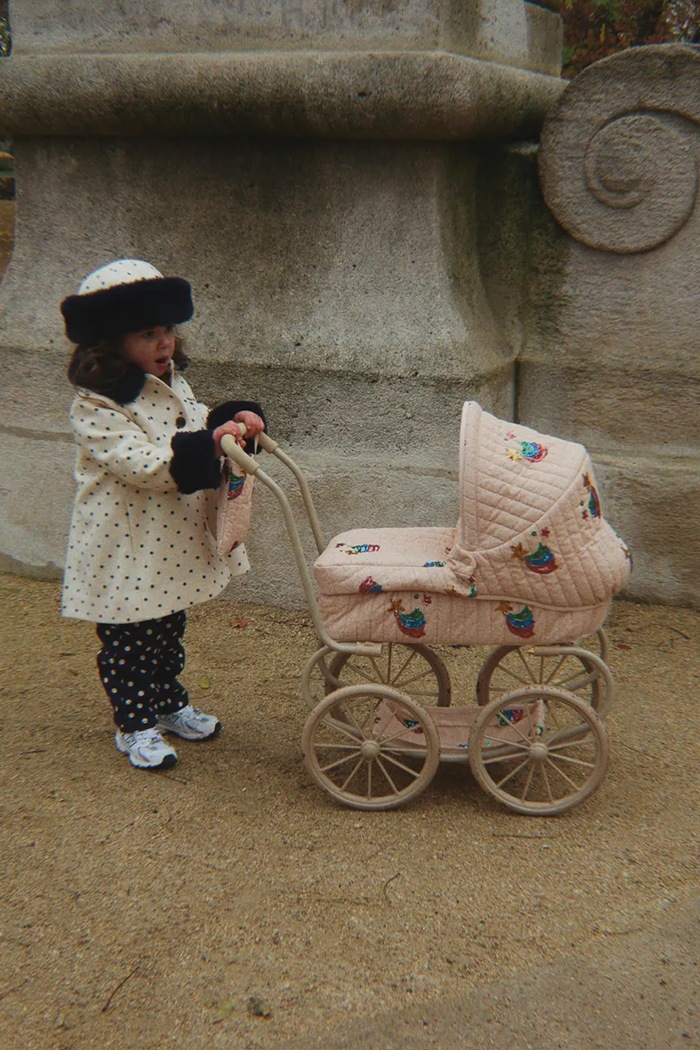 Konges Sløjd Καροτσάκι για κούκλες παιδικό MINNIE TULLE DOLL PRAM KS106300.9BY2