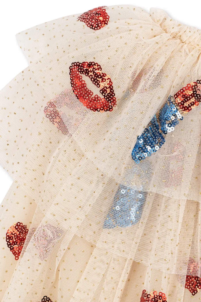 Detské GLITTER FAIRY COSTUME Konges Sløjd KS106037.9BY2 béžová