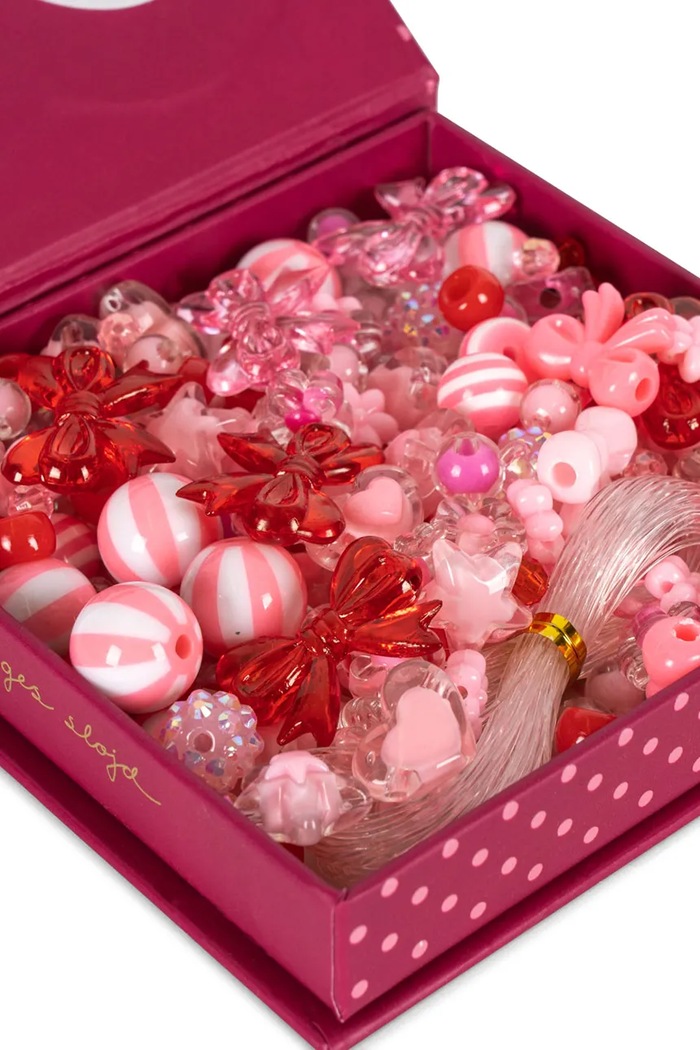 Dievča Konges Sløjd Sada hračiek detská BOXES OF PEARLS KS103733.9BY2 ružová