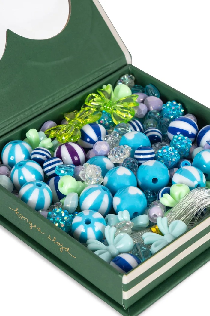 Dziewczynka Konges Sløjd Zestaw do tworzenia biżuterii BOXES OF PEARLS KS103733.9BY2 niebieski