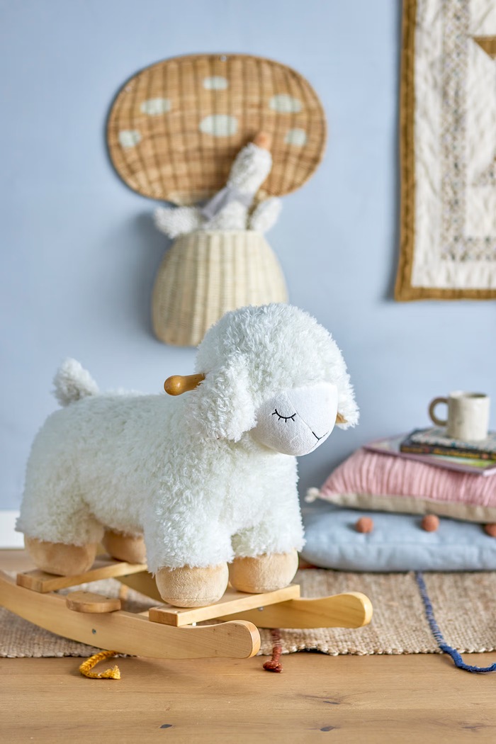 Bloomingville MINI Koń na biegunach dziecięcy Laasrith Rocking Toy, Sheep 56605629