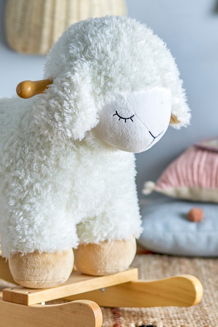 Bloomingville MINI Koń na biegunach dziecięcy Laasrith Rocking Toy, Sheep 56605629