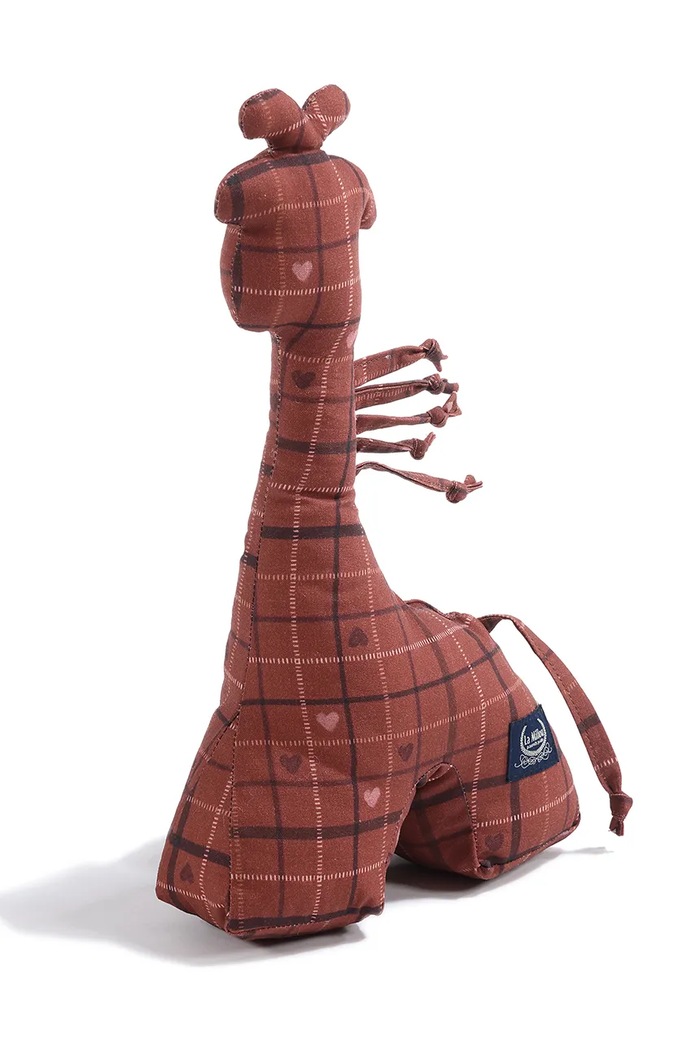 La Millou Hrkálka detská MOO MEADOW PLAID 156705. oranžová AW26
