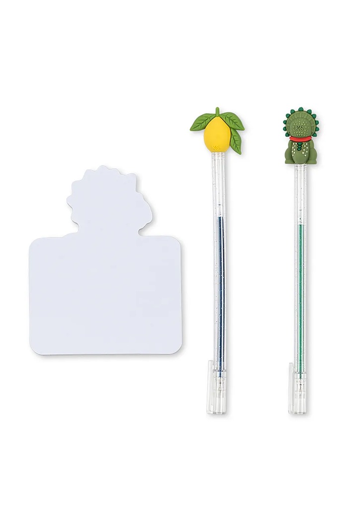 Konges Sløjd Zestaw długopisów dziecięcych PENCIL FRIENDS KS106570.9BY2 żółty AW26