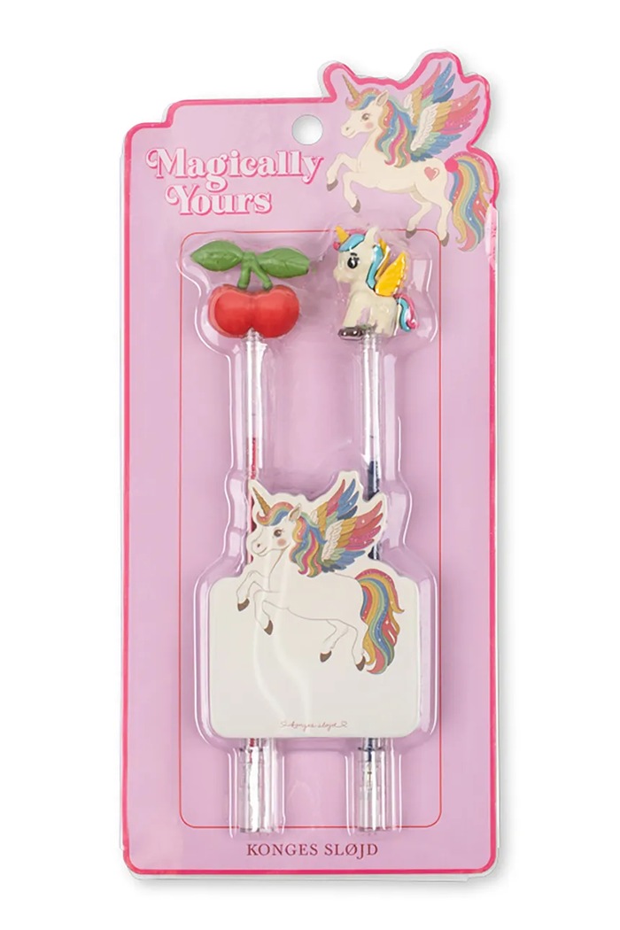 Zestaw długopisów dziecięcych PENCIL FRIENDS Konges Sløjd KS106570.9BY2 różowy