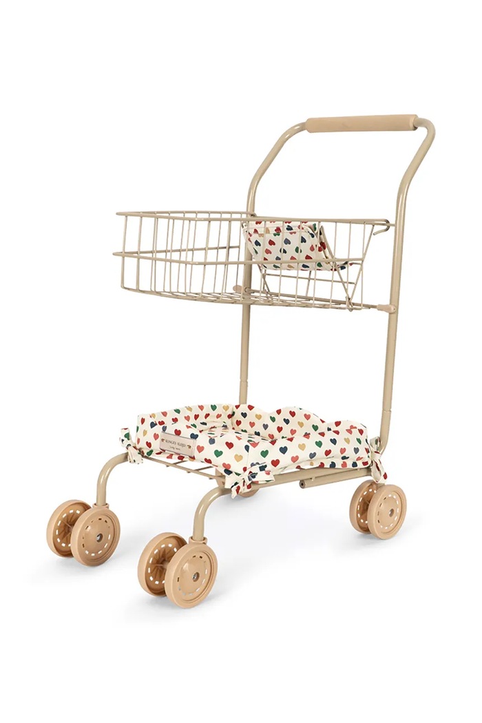 Konges Sløjd Zestaw zabawek dziecięcy KIDS SHOPPING CART KS106508.9BY2 beżowy AW26