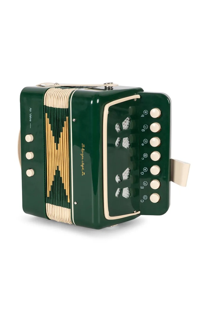 Konges Sløjd Zabawka grająca dziecięca ACCORDION KS106490.9BY2 zielony AW26