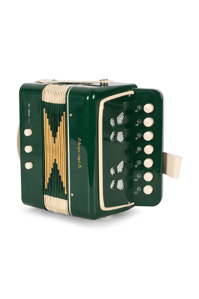 Konges Sløjd Zabawka grająca dziecięca ACCORDION KS106490.9BY2 zielony AW26