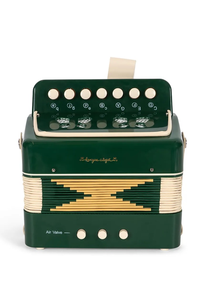 Chłopiec Konges Sløjd Zabawka grająca dziecięca ACCORDION KS106490.9BY2 zielony