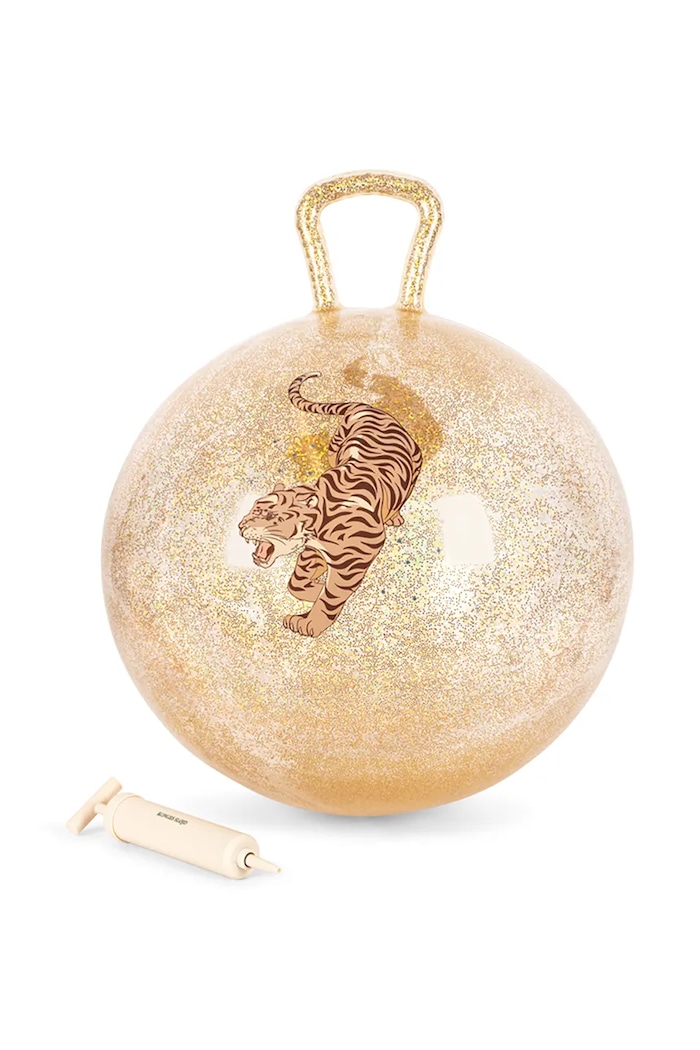 Konges Sløjd Piłka do skakania dziecięca GLITTER JUMP BALL beżowy KS106482.9BY2