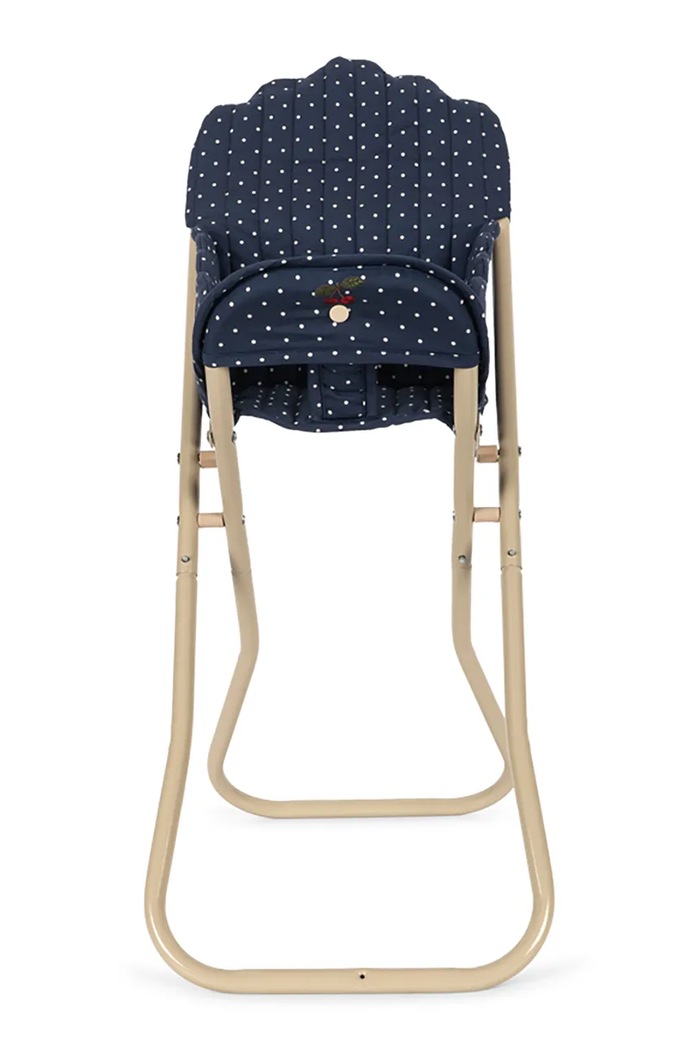 Chłopiec Konges Sløjd Krzesełko dla lalek dziecięce DOLL HIGH CHAIR KS106453.9BY2 granatowy