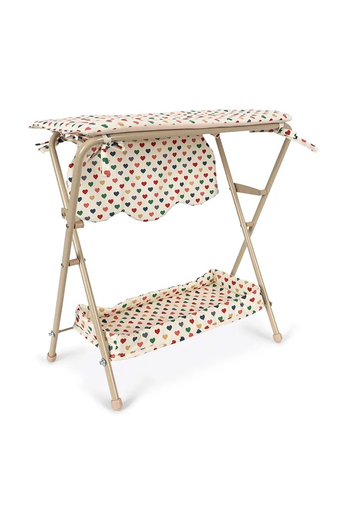 Konges Sløjd Przewijak dla lalek dziecięcy bawełniany DOLL CHANGING TABLE KS106451.9BY2 beżowy AW26