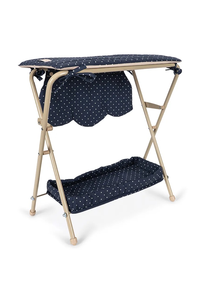 Konges Sløjd Przewijak dla lalek dziecięcy bawełniany DOLL CHANGING TABLE KS106451.9BY2 granatowy AW26