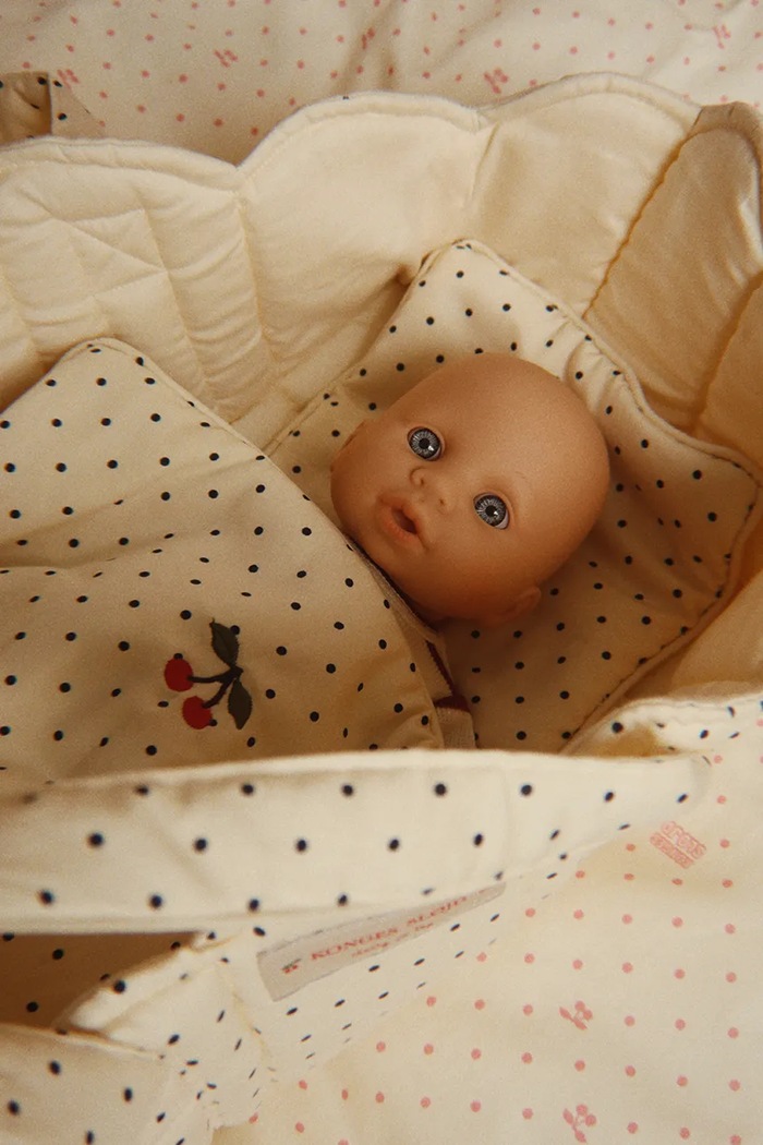 Pościel dla lalek dziecięca bawełniana DOLL BEDDING Konges Sløjd KS106449.9BY2 beżowy