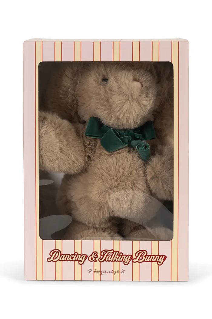 Konges Sløjd Zabawka pluszowa dziecięca DANCING & TALKING BUNNY TOY KS106441.9BY2
