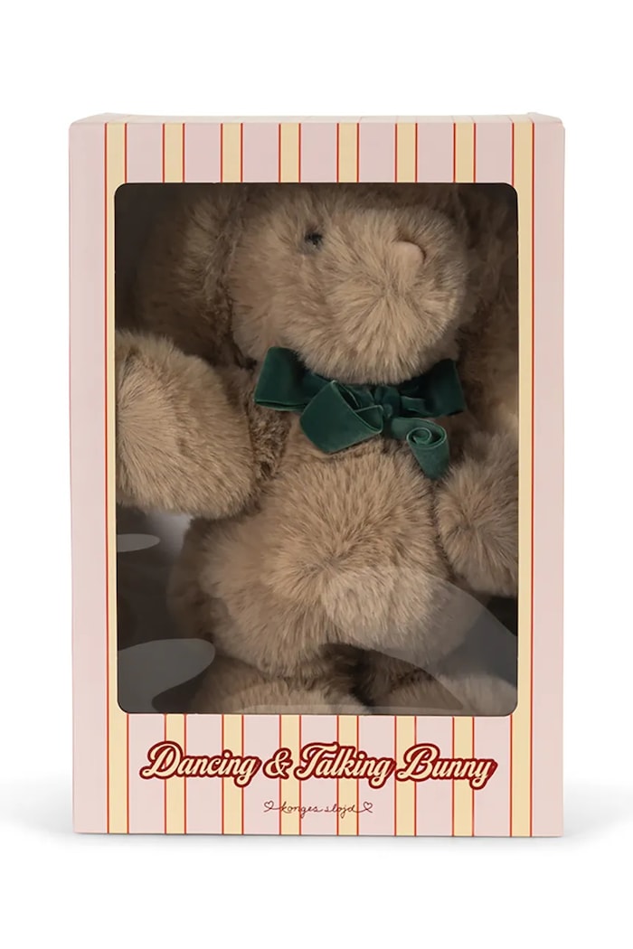 Konges Sløjd Zabawka pluszowa dziecięca DANCING & TALKING BUNNY TOY KS106441.9BY2