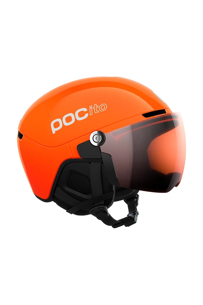 Chłopiec POC Kask narciarski dziecięcy POCito Obex Visor 10212. pomarańczowy
