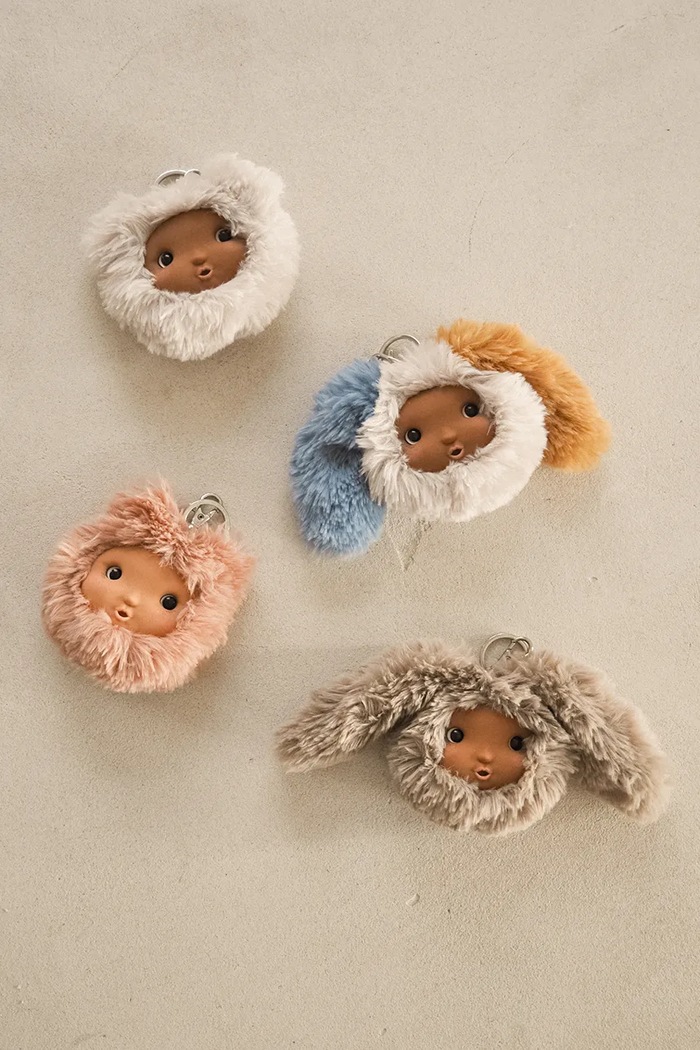 Liewood Brelok dziecięcy Kiara Ryo Plush Keychain LW21703.9BY2 beżowy AW26