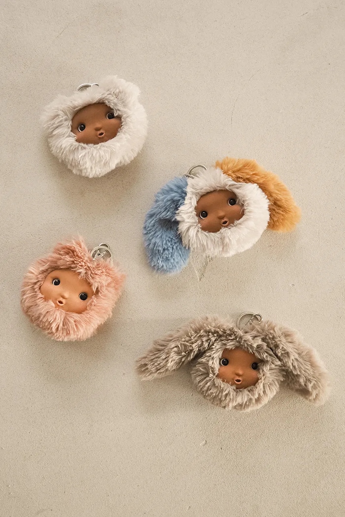Liewood Brelok dziecięcy Kiara Phoebe Plush Doll Head Keychain LW21702.9BY2 beżowy AW26
