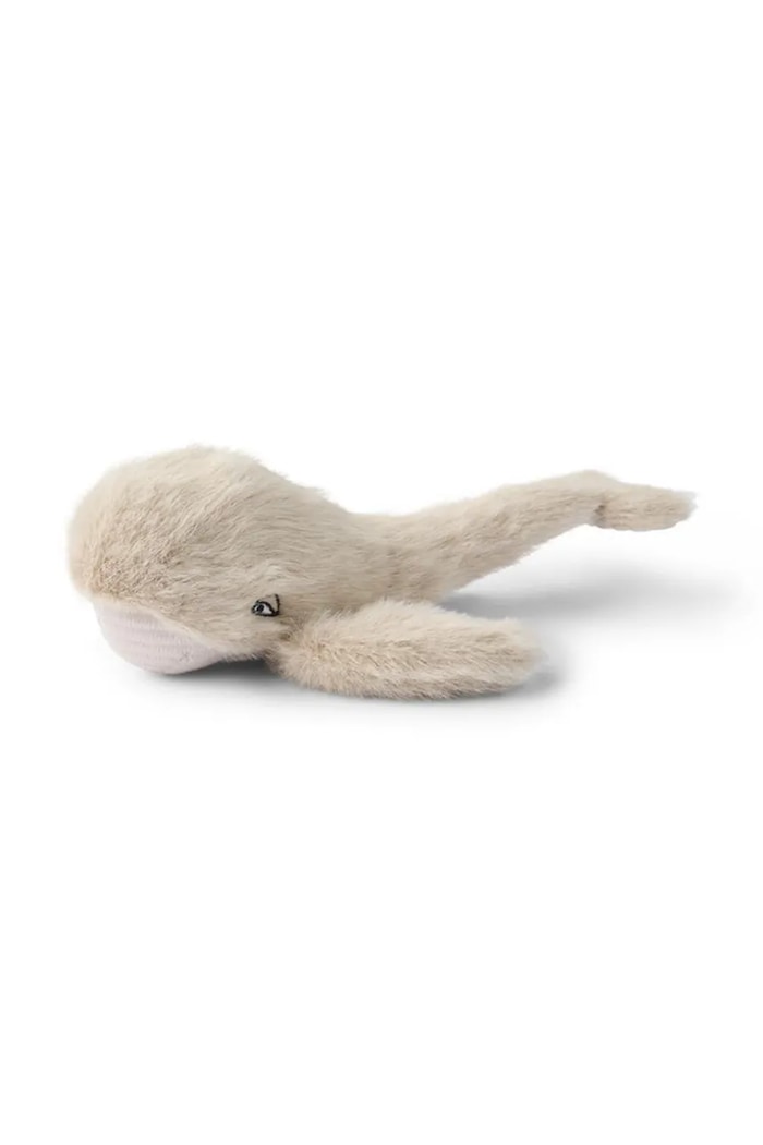 Liewood Plyšová hračka detská Dania Whale Rattle béžová LW21188.9BY2