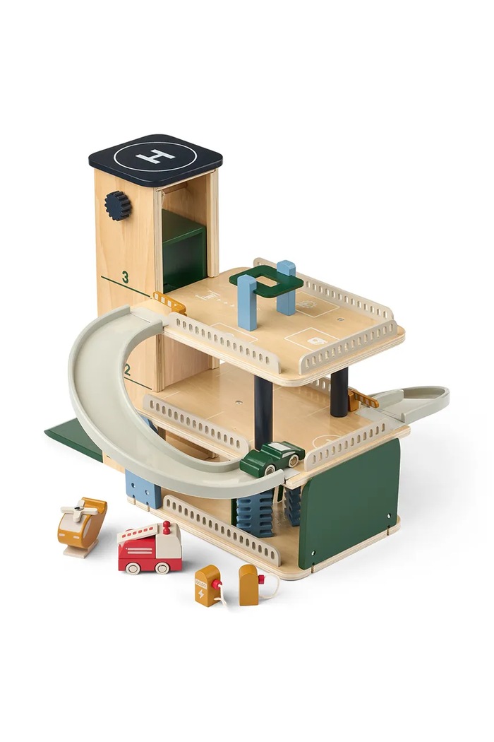 Liewood Aktivnostna igrača otroška Jordy Wooden Multi Play Parking Tower LW21113.9BY2 pisana AW26