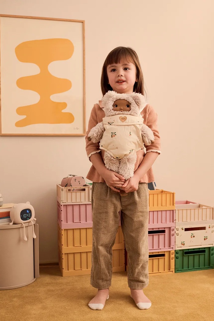 Liewood Nosilka za punčke otroška bombažna Eleanor Doll Carrier LW21084.9BY2 bež AW26