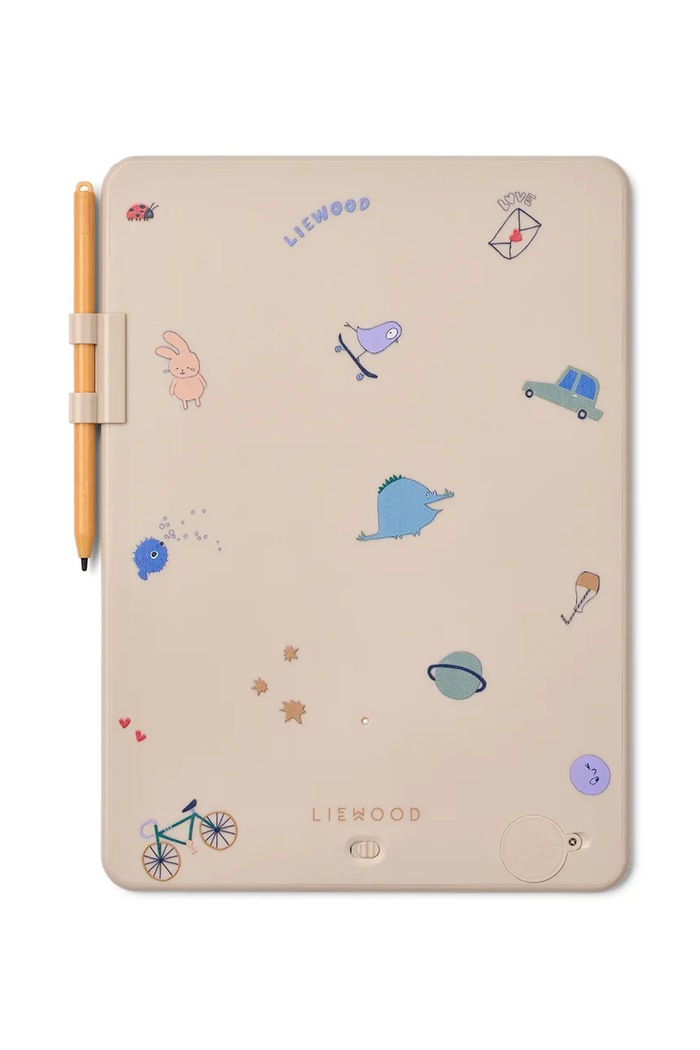 Dječaci Liewood Tabla za crtanje za djecu Zora Magic Drawing Board 10 Inches LW20820.9BY2 bež