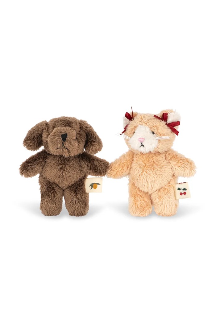 Plišasta igrača otroška TINY TEDDY BEST FRIENDS Konges Sløjd KS106291.9BY2 bež